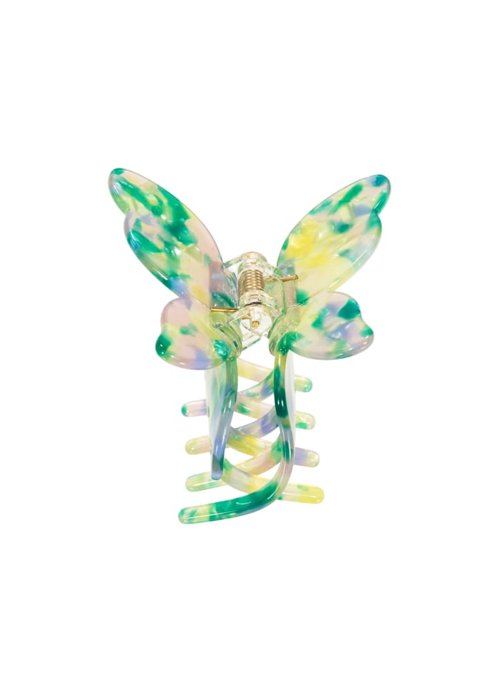 Butterfly hårklemme - Multi Green